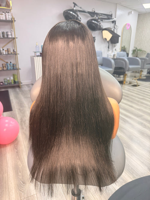 16” 6x6 HD closure raw Vietnamese hair (100% human hair)